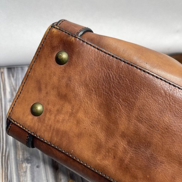 Fossil VRI Vintage Reissue Leather Boho Satchel - Picture 7 of 8